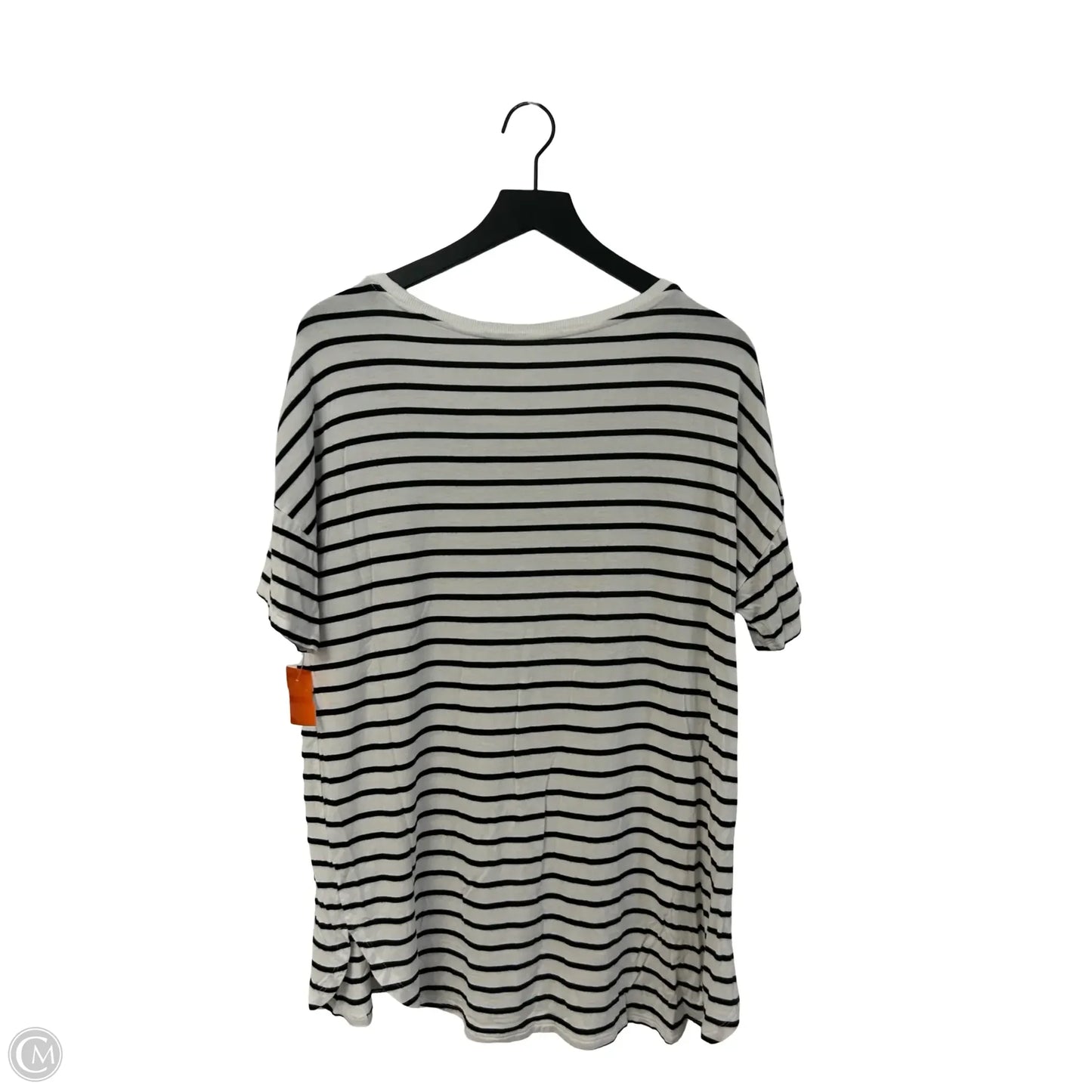 Top Short Sleeve By Daily Ritual In Striped Pattern, Size: L