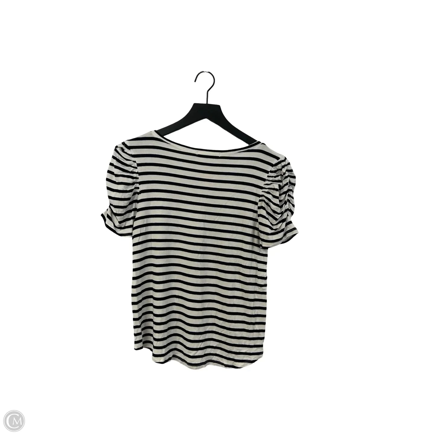 Top Short Sleeve By Green Envelope In Striped Pattern, Size: M