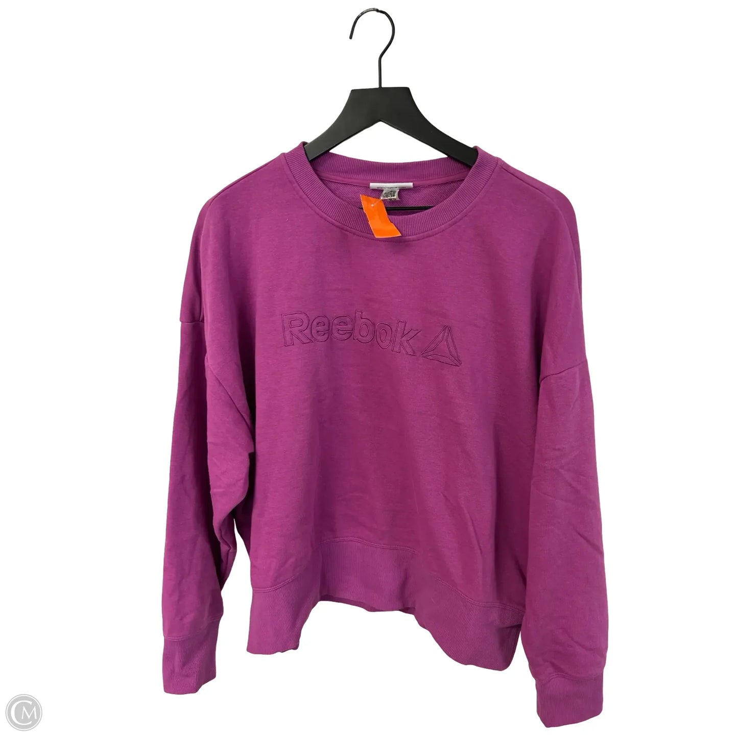 Sweatshirt Crewneck By Reebok In Purple, Size: M