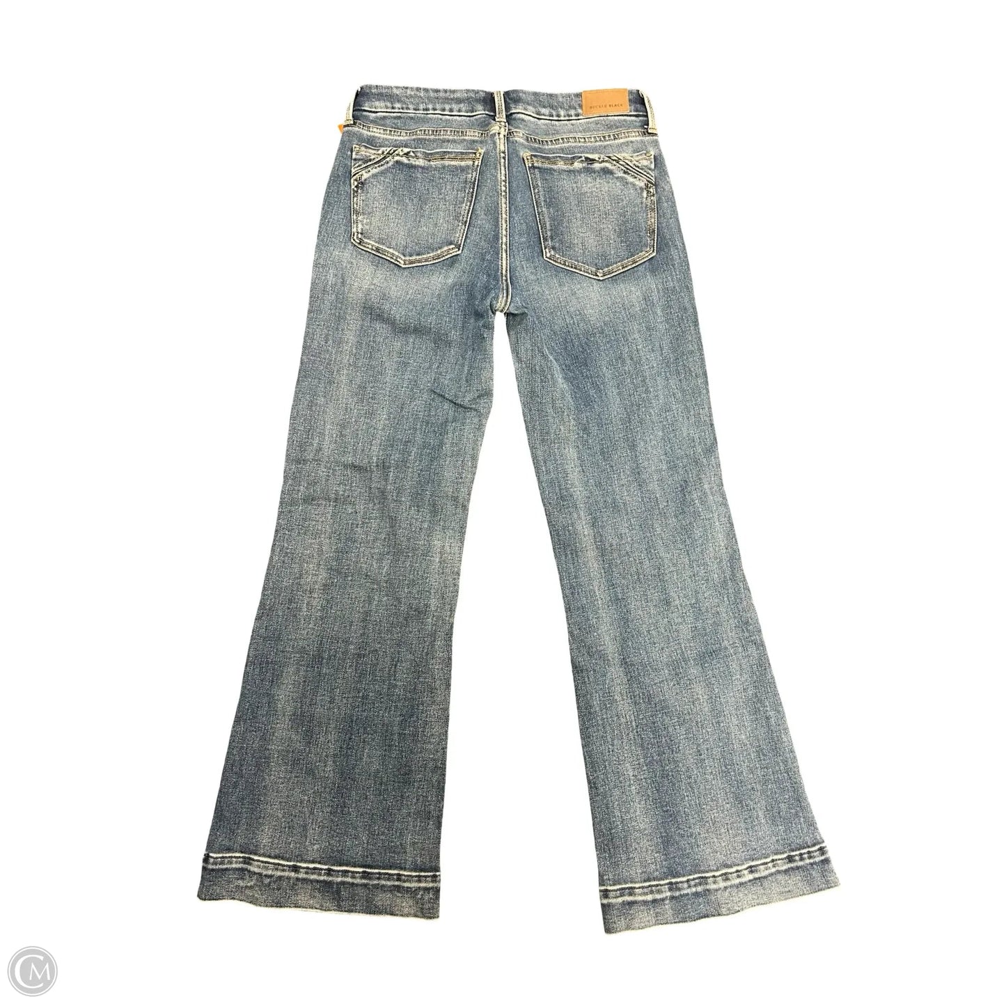 Jeans Wide Leg By Buckle Black In Blue Denim, Size: 6