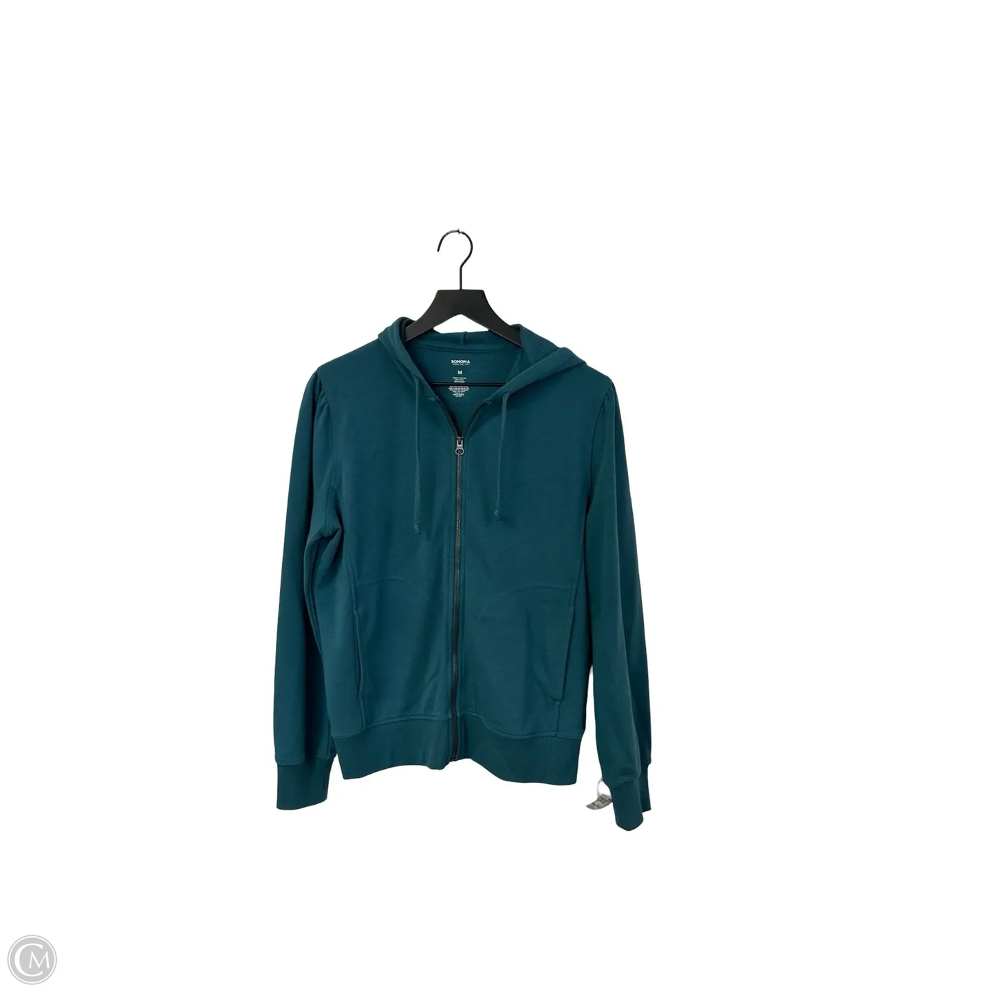 Sweatshirt Hoodie By Sonoma In Teal, Size: M