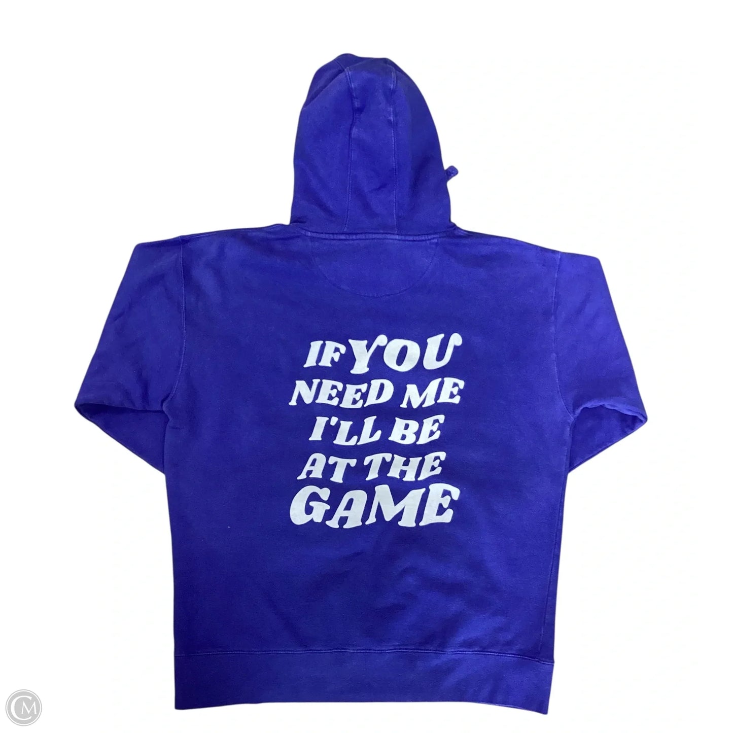 Sweatshirt Hoodie By Clothes Mentor In Blue, Size: Xl