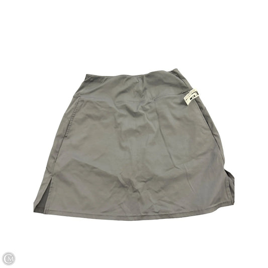 Athletic Skort By Clothes Mentor In Grey, Size: L