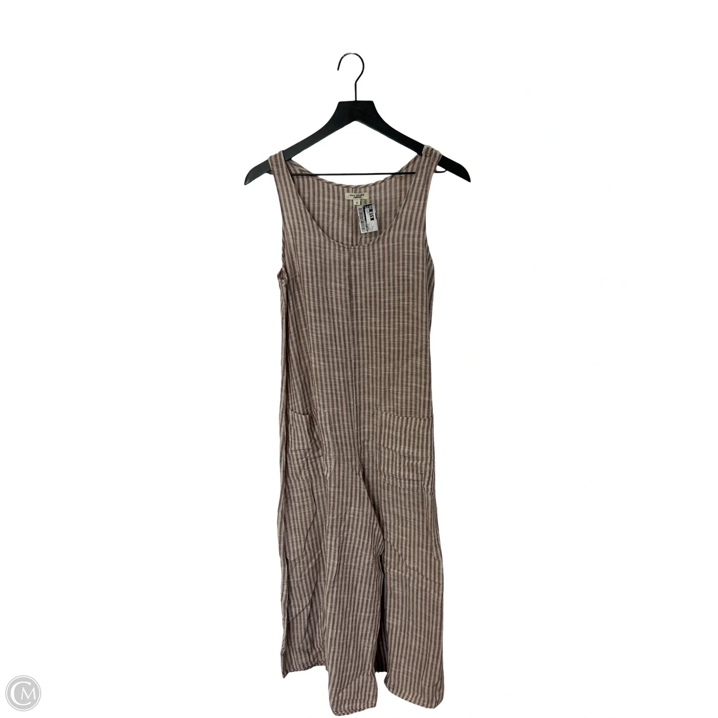 Jumpsuit By Max Studio In Red & Tan, Size: S