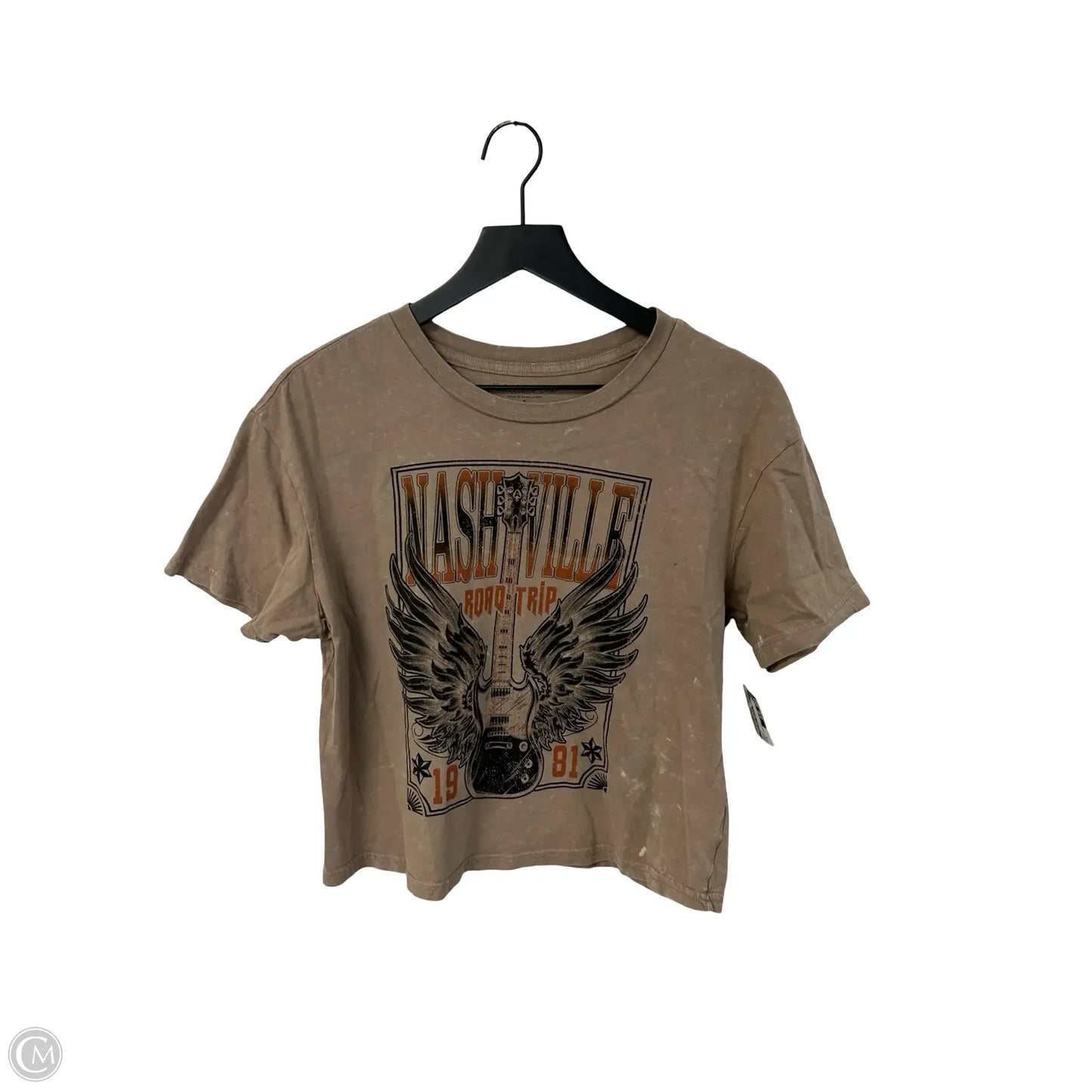 Top Short Sleeve By Clothes Mentor In Brown, Size: S