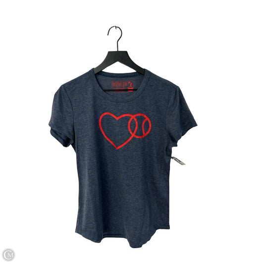 Top Short Sleeve Basic By Clothes Mentor In Blue, Size: L