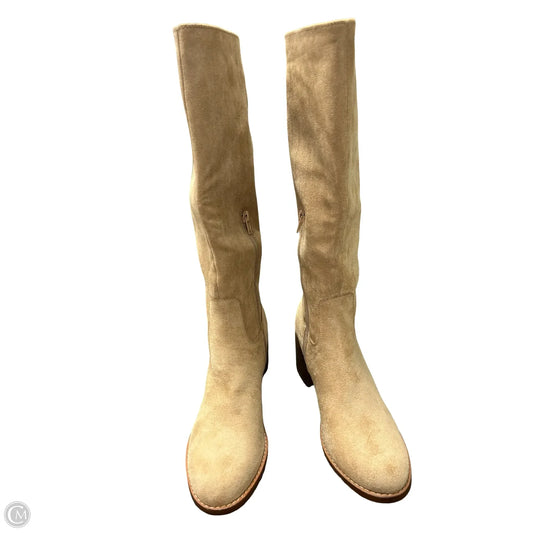 Boots Mid-calf Heels By Oasis Society In Tan, Size: 8.5
