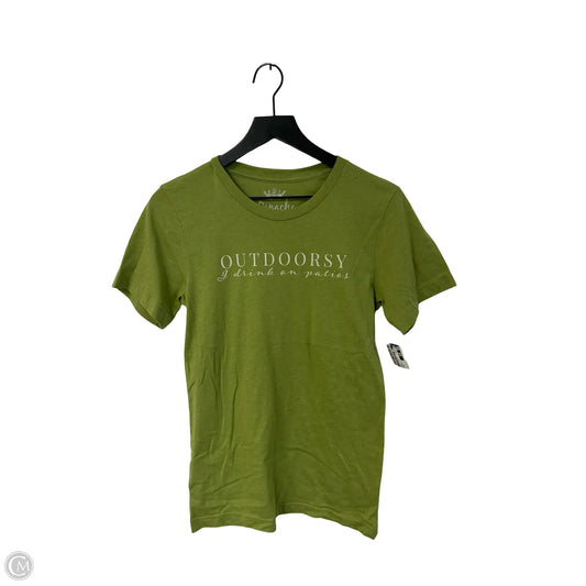 Top Short Sleeve Basic By Clothes Mentor In Green, Size: S