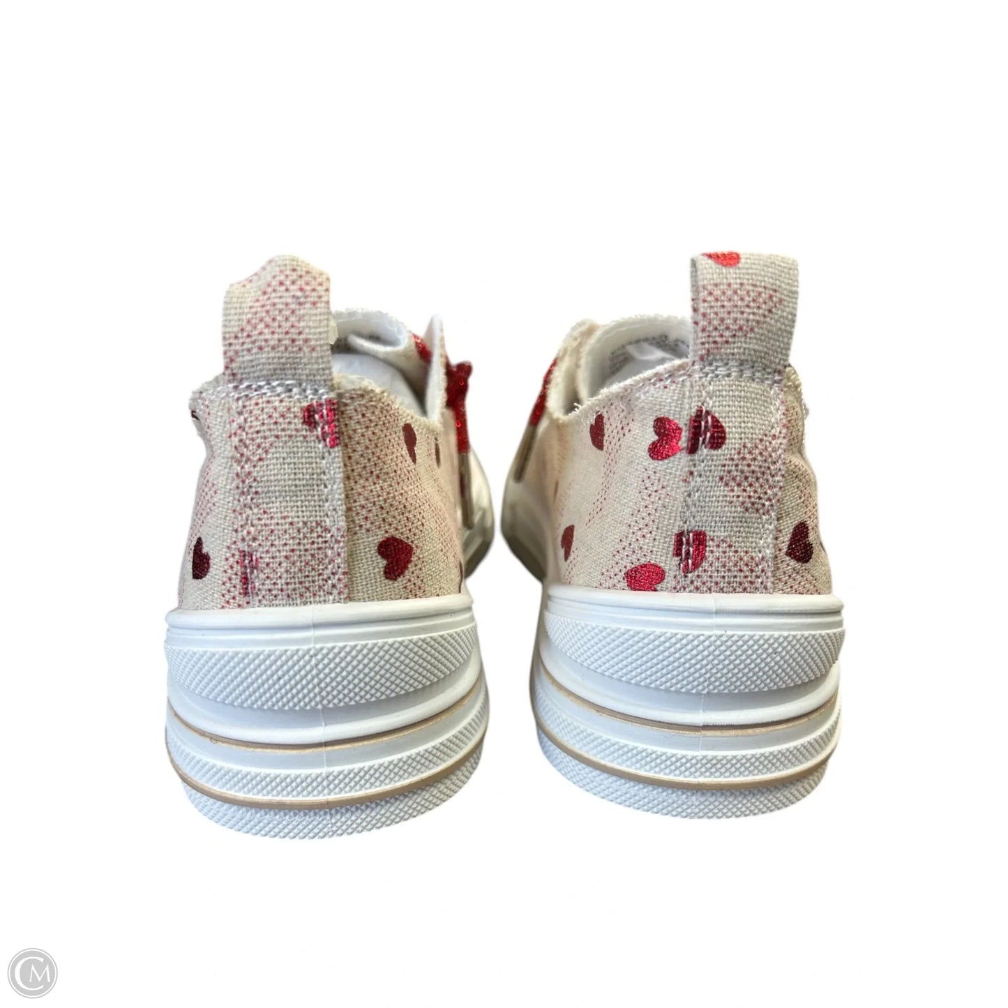 Shoes Sneakers By Very G In Red & Tan, Size: 8