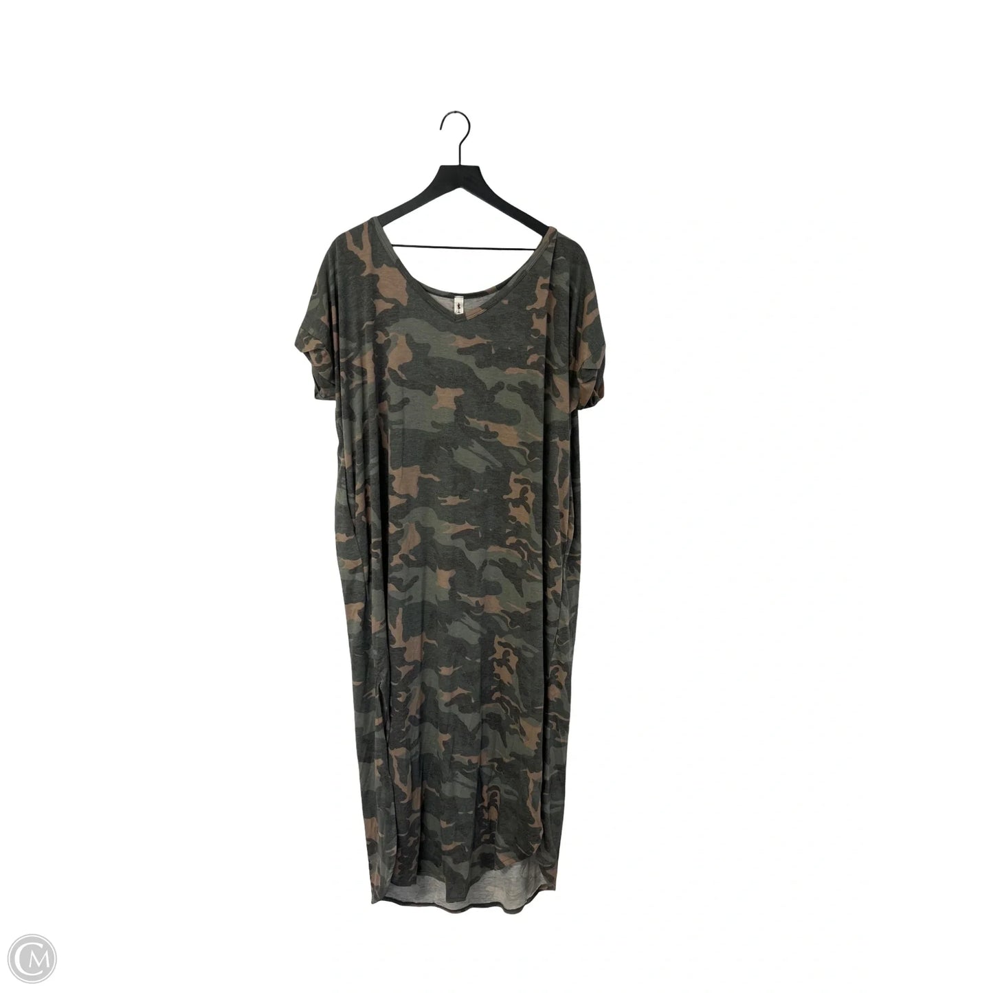 Dress Casual Maxi By Vanilla Bay In Camouflage Print, Size: L