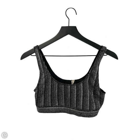 Bralette By Free People In Black & Silver, Size: M