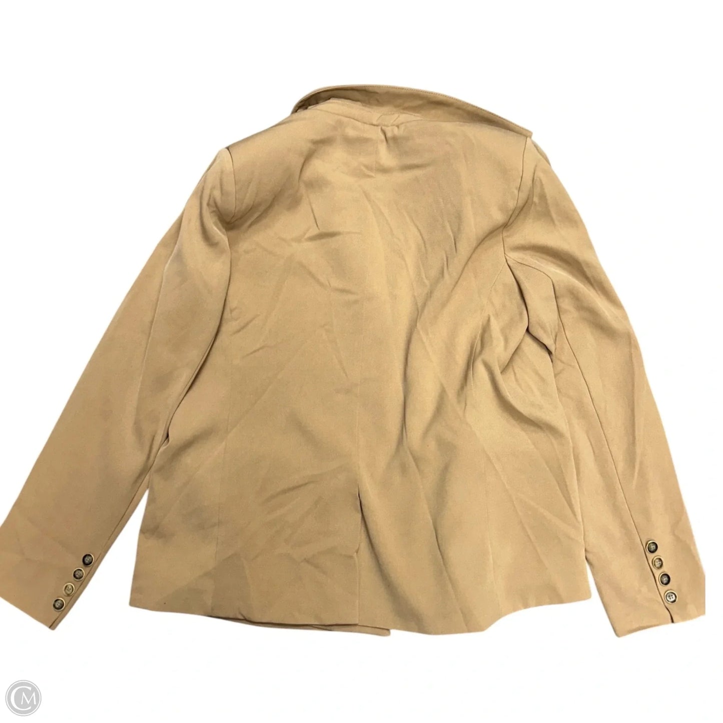 Blazer By Clothes Mentor In Tan, Size: M