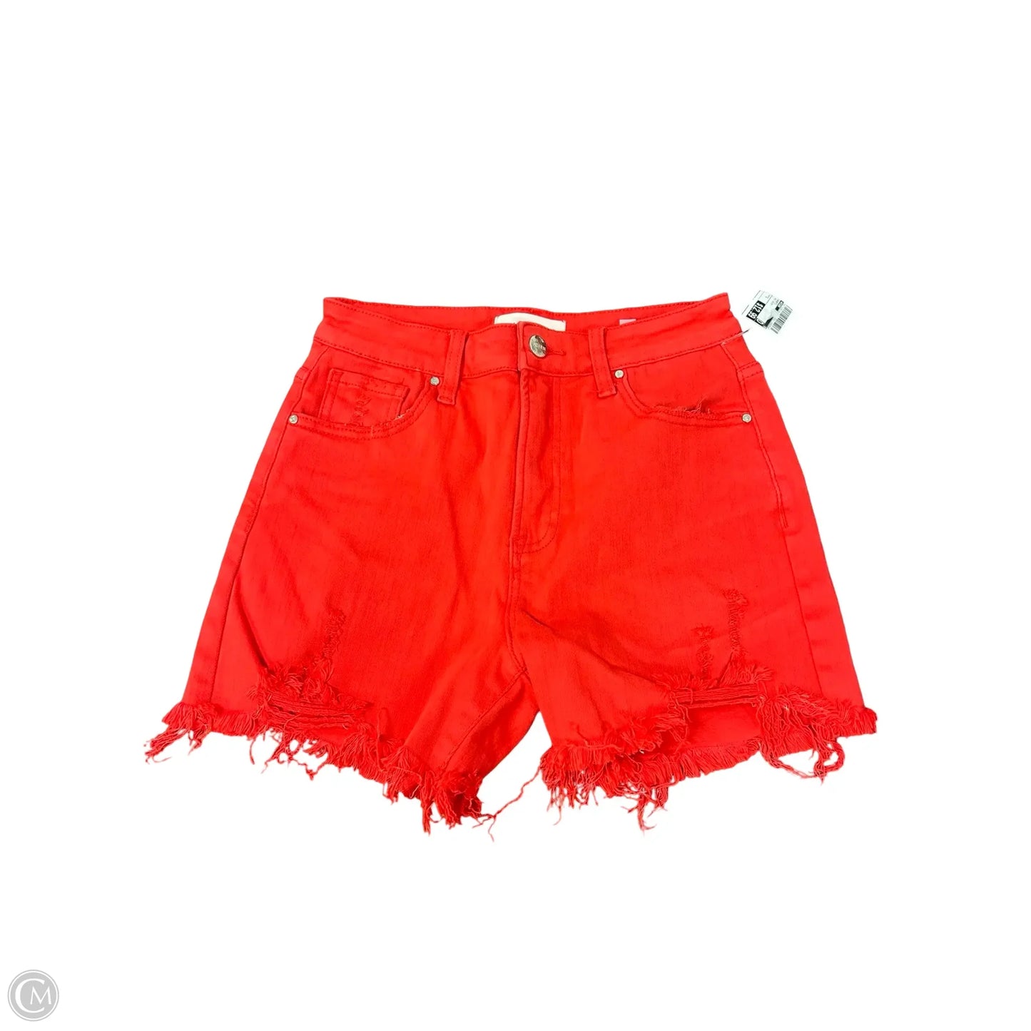 Shorts By Risen In Red Denim, Size: S