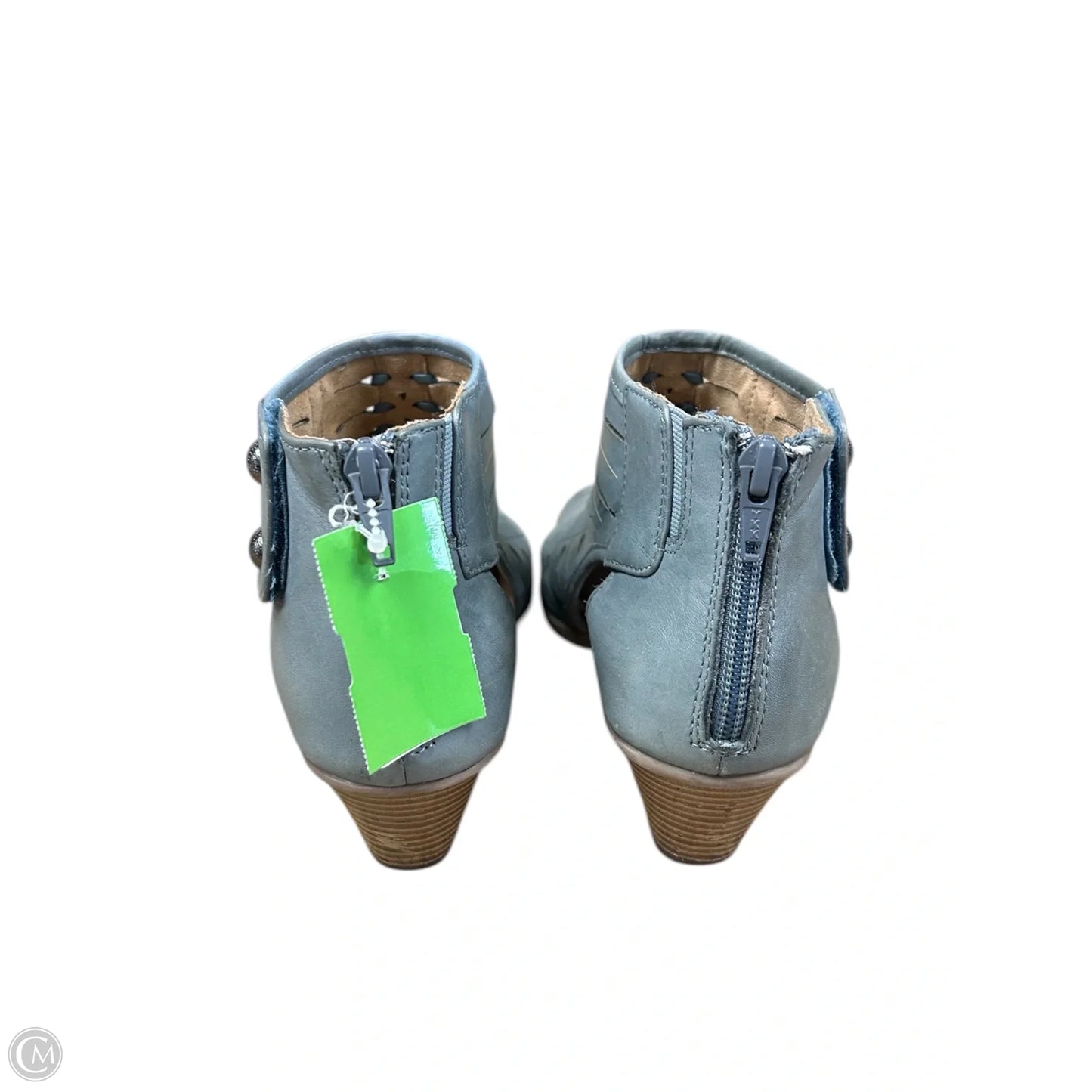 Sandals Heels Block By Earth In Blue, Size: 7