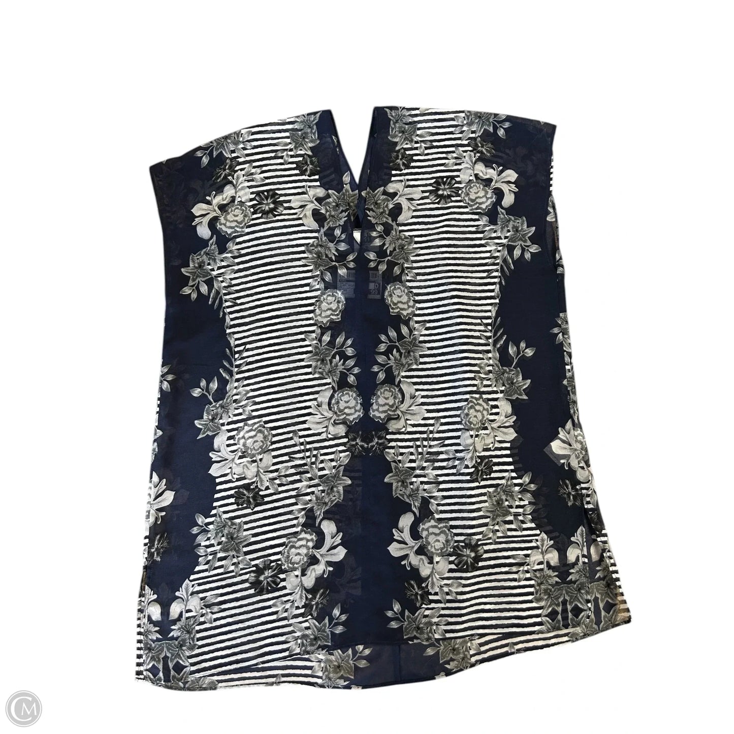 Top Short Sleeve By Cabi In Floral Print, Size: Xs