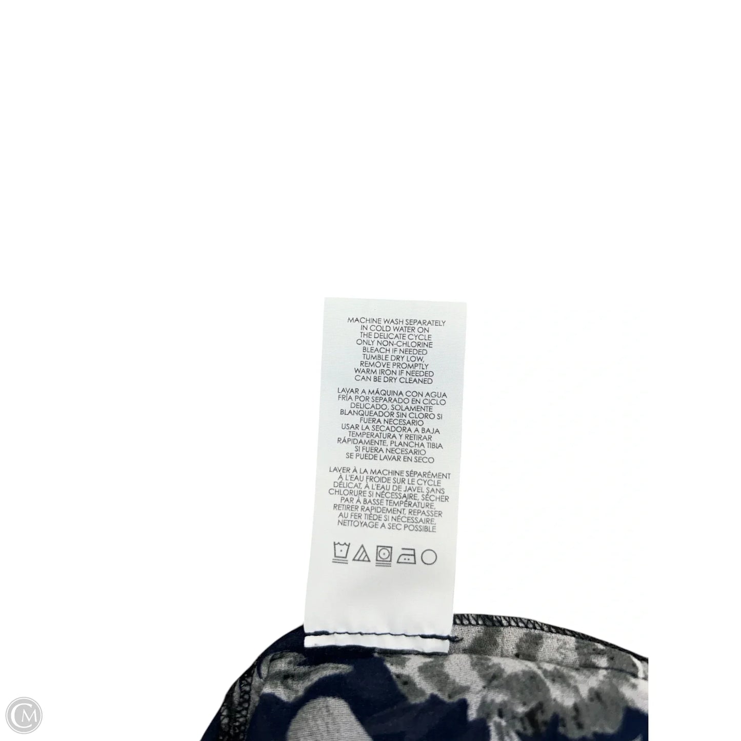 Top Short Sleeve By Cabi In Floral Print, Size: Xs