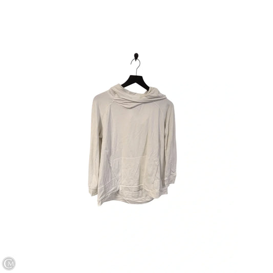 Athletic Sweatshirt Hoodie By Lululemon In White, Size: 8