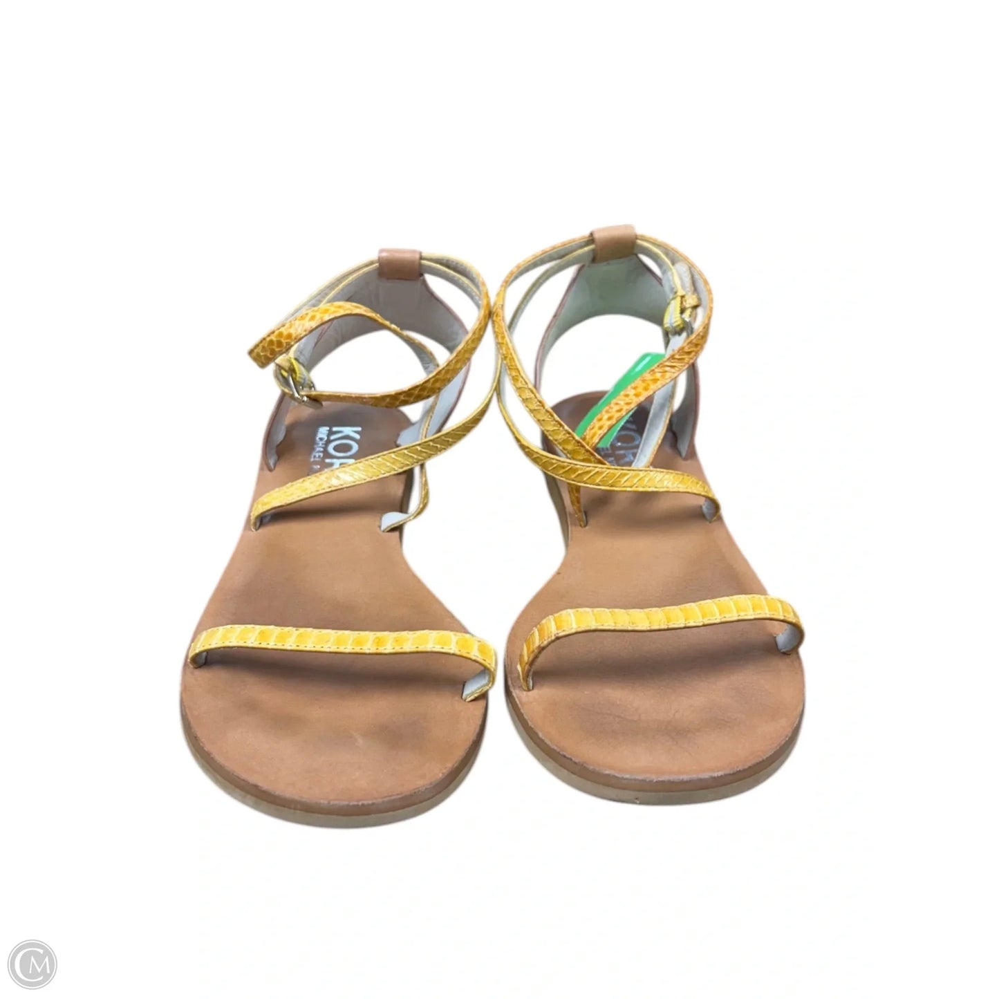 Sandals Flats By Michael By Michael Kors In Yellow, Size: 9