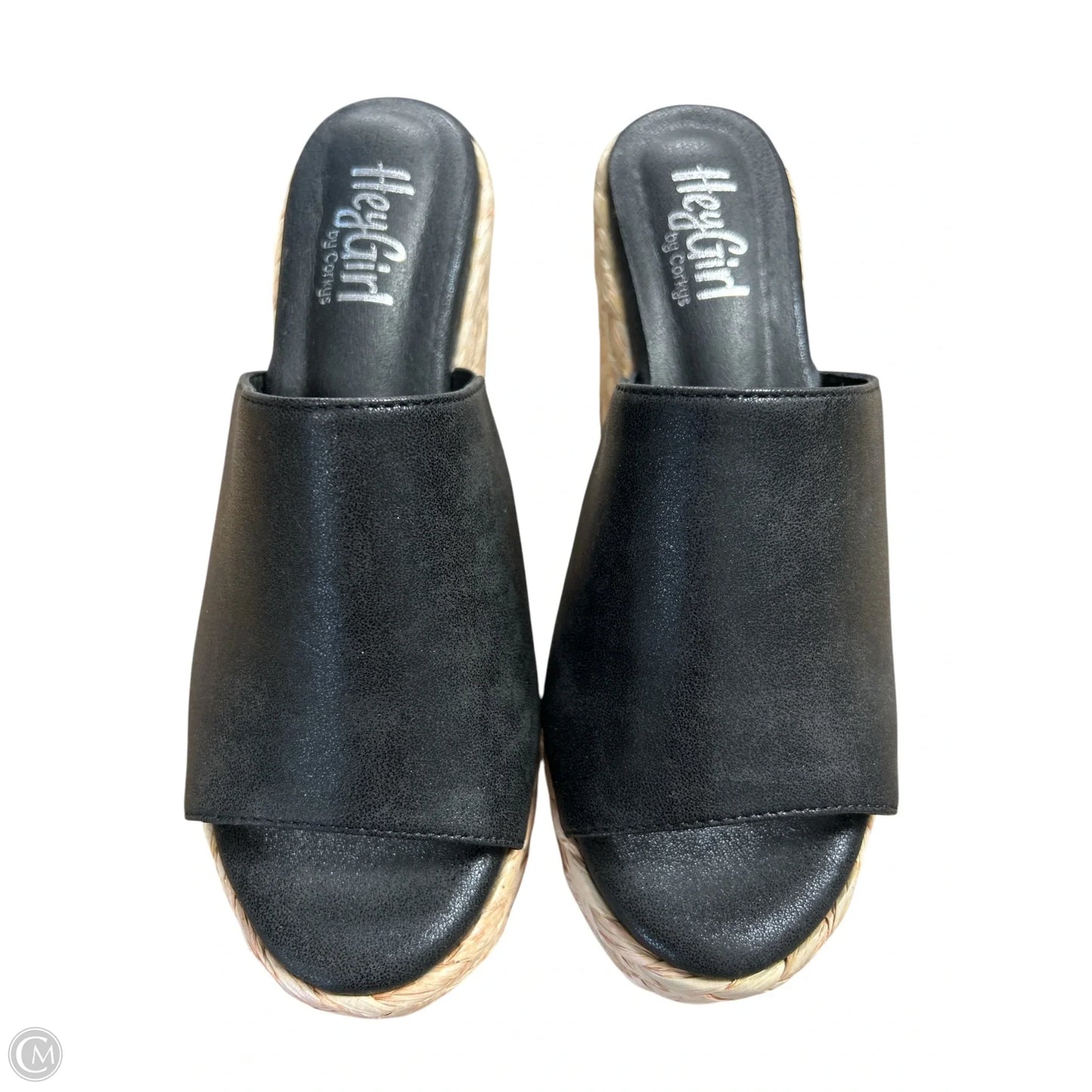 Sandals Heels Platform By Corkys In Black, Size: 9
