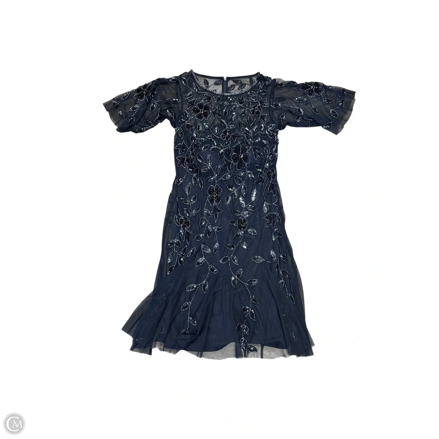 Dress Party Short By Adrianna Papell In Blue, Size: 14