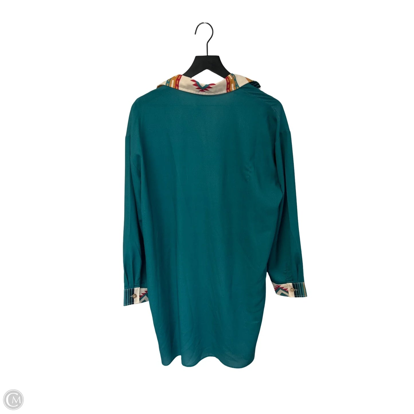 Dress Casual Short By Clothes Mentor In Teal, Size: L
