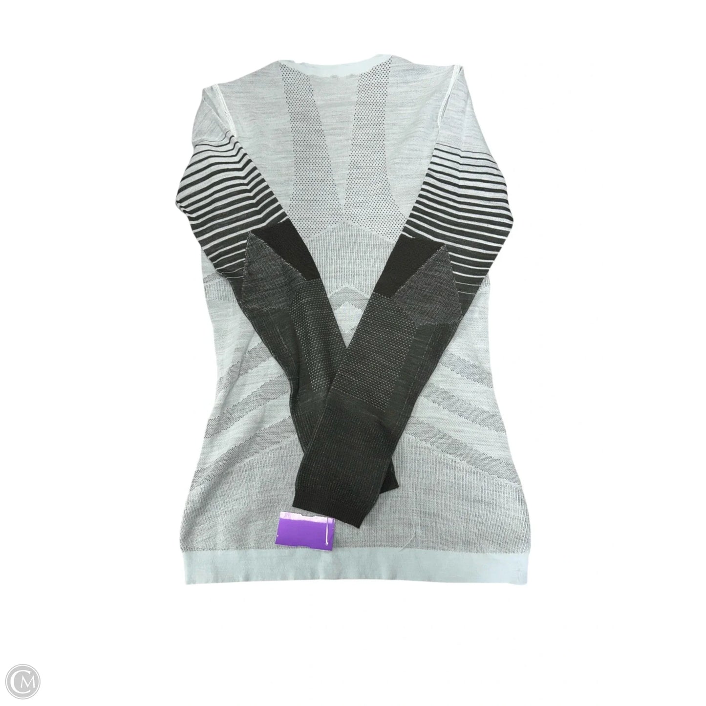 Top Long Sleeve By Smartwool In Blue & Grey, Size: Xs