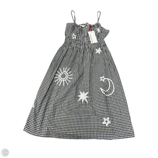 Dress Casual Midi By Cmb In Blue & White, Size: M