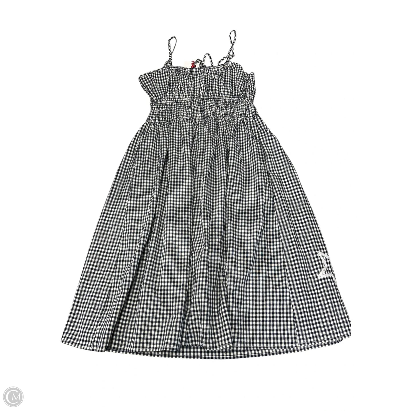 Dress Casual Midi By Cmb In Blue & White, Size: M