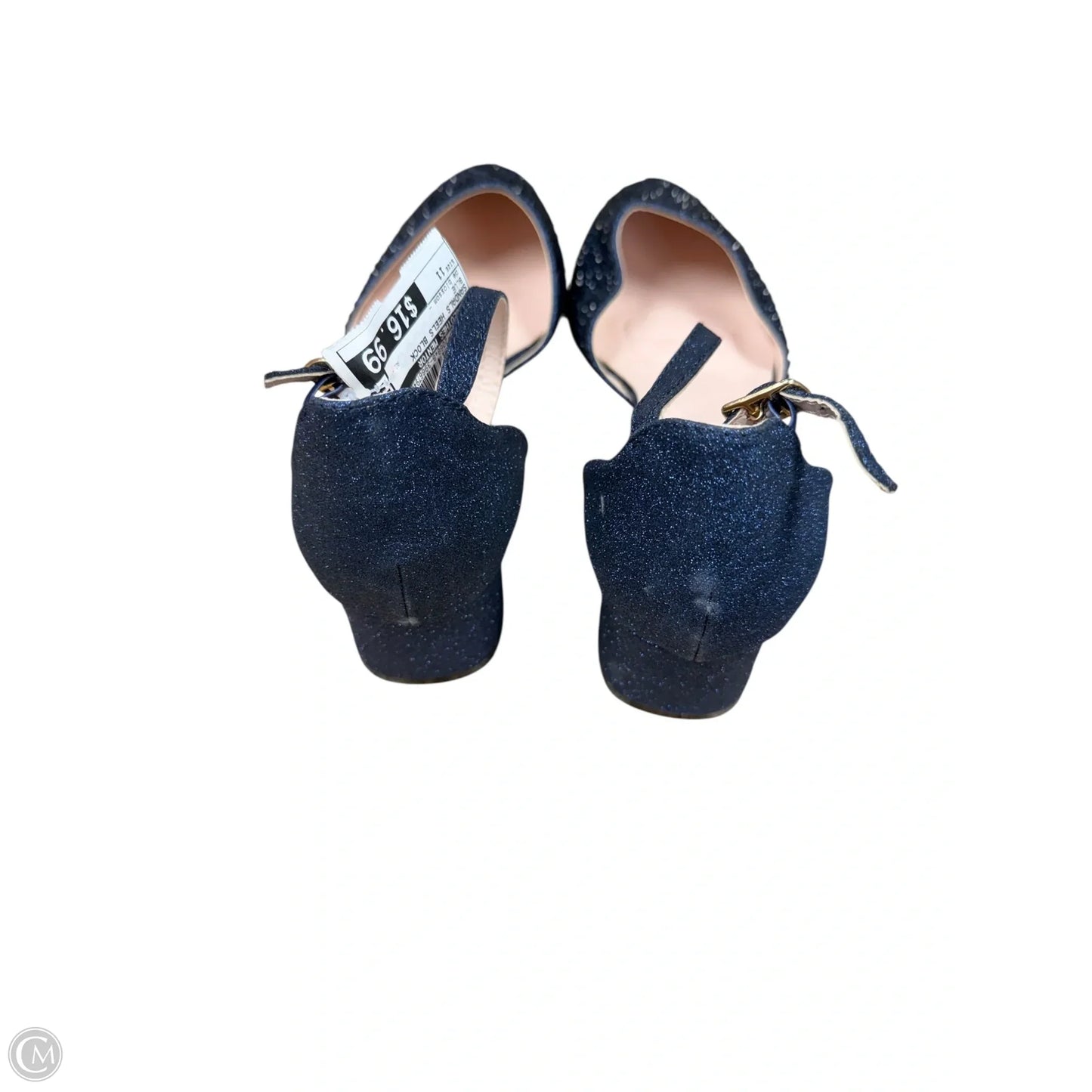Sandals Heels Block By Clothes Mentor In Blue, Size: 11