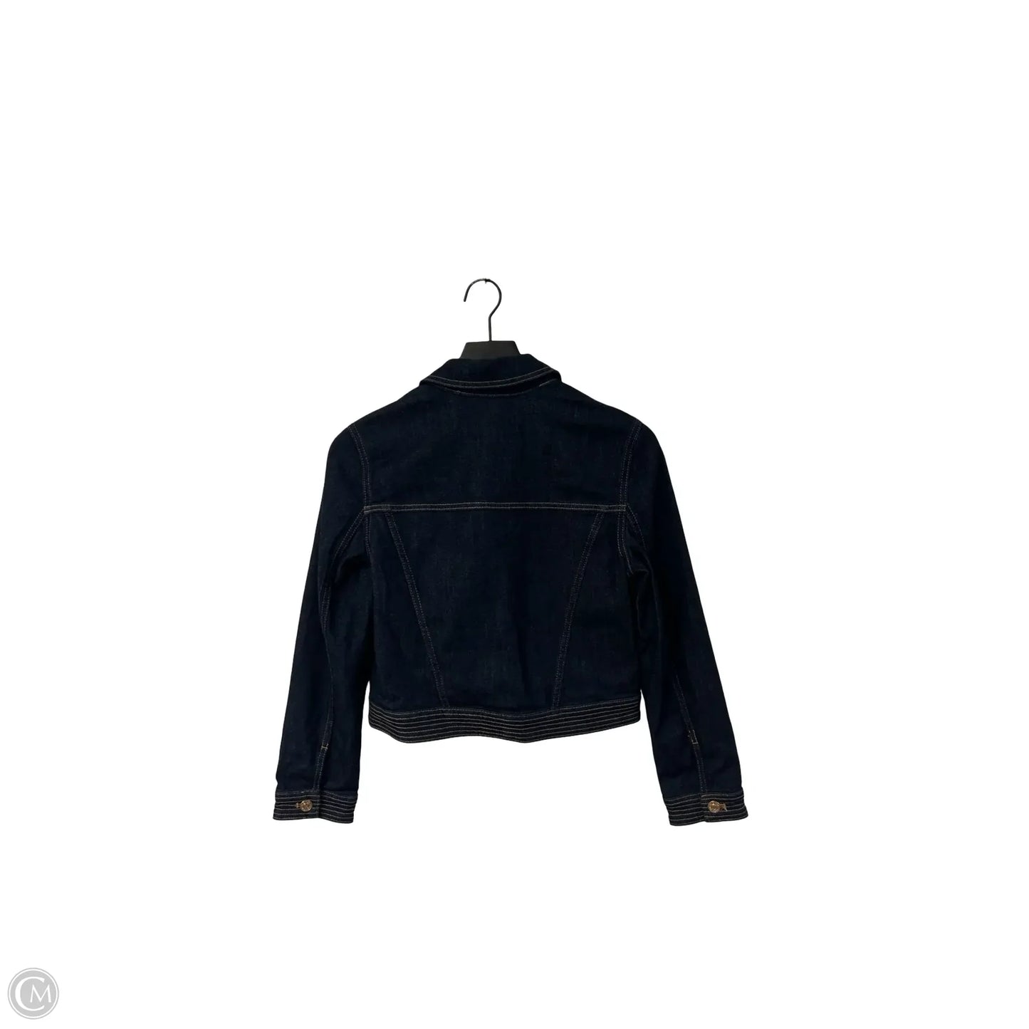 Jacket Denim By Chicos In Blue Denim, Size: Xs