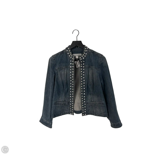 Jacket Denim By Chicos In Blue Denim, Size: S