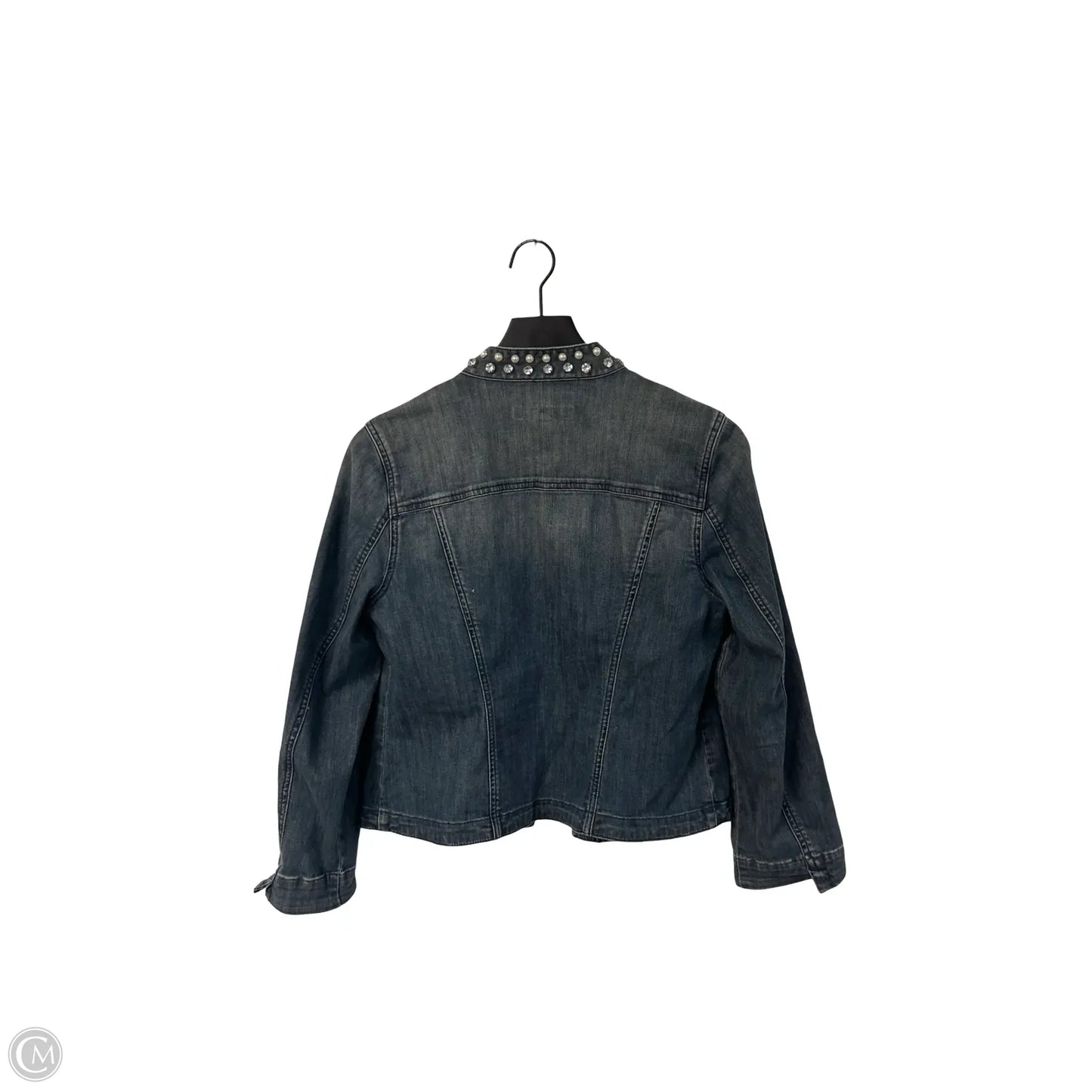 Jacket Denim By Chicos In Blue Denim, Size: S