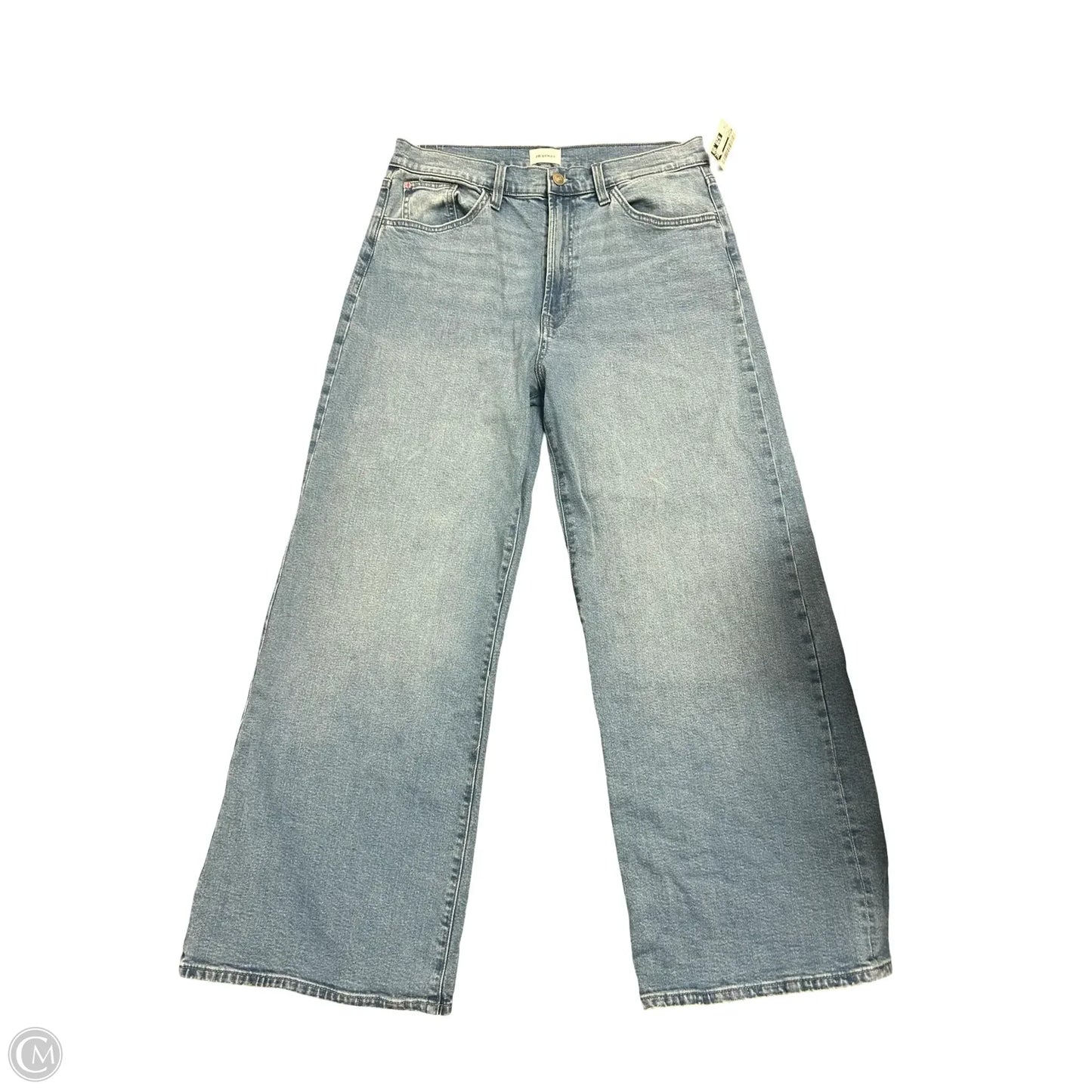 Jeans Wide Leg By Hudson In Blue Denim, Size: 8