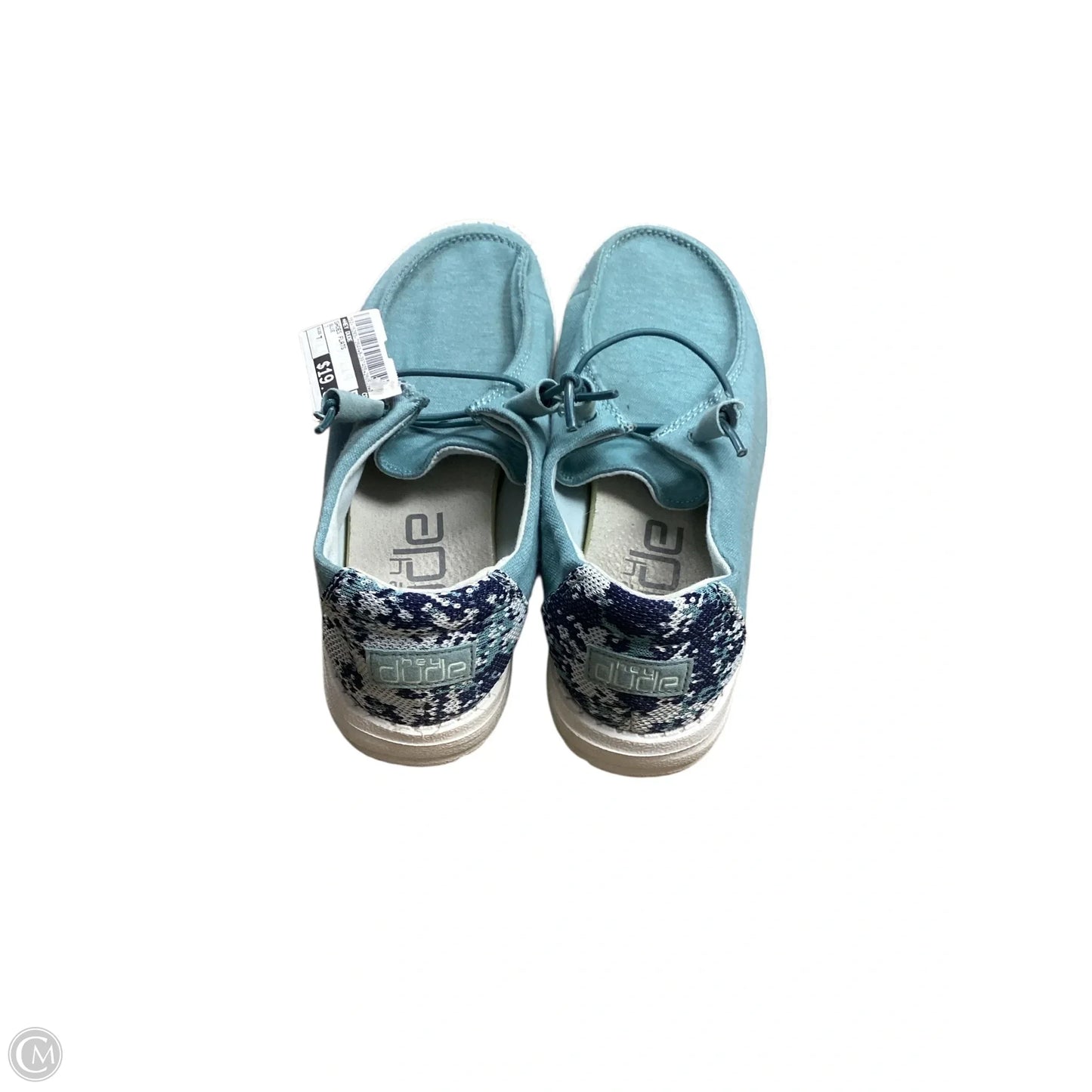 Shoes Flats By Hey Dude In Blue, Size: 7