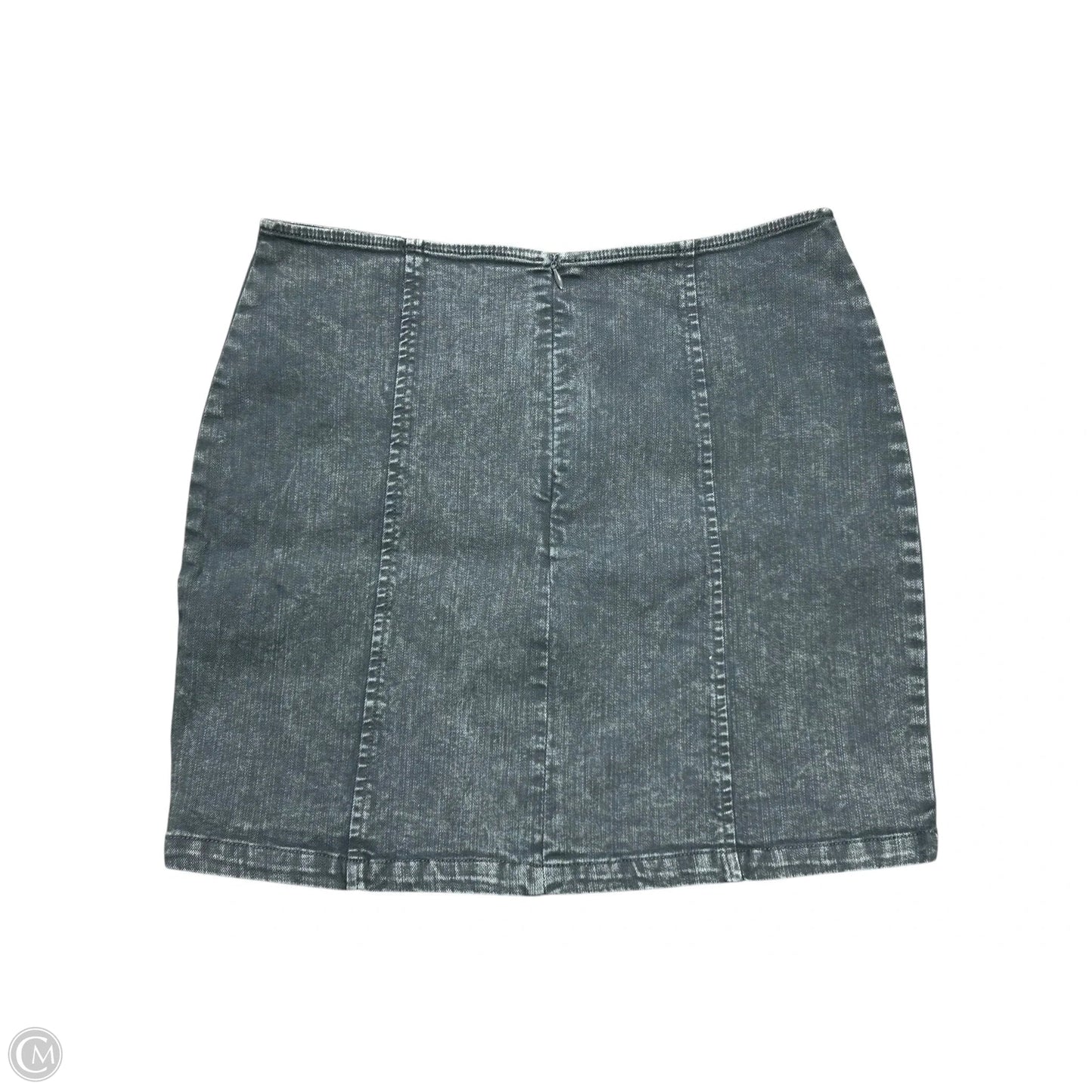 Skirt Mini & Short By Blue Blush In Grey Denim, Size: L