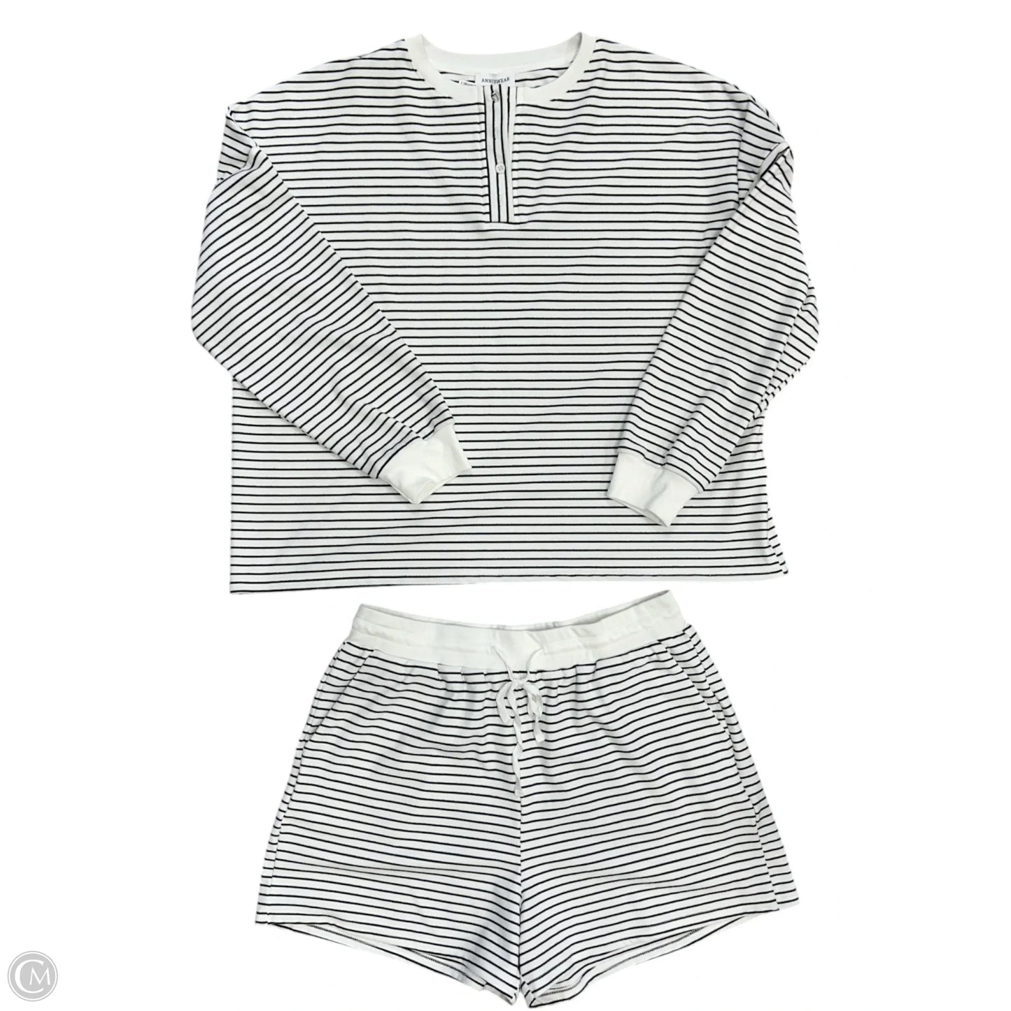 Shorts Set By Anniewear In Black & White, Size: Xl