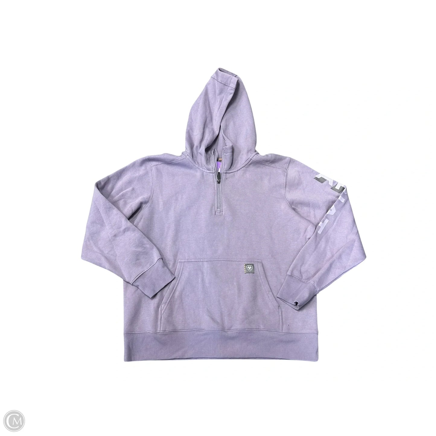 Sweatshirt Hoodie By Ariat In Purple, Size: Xl