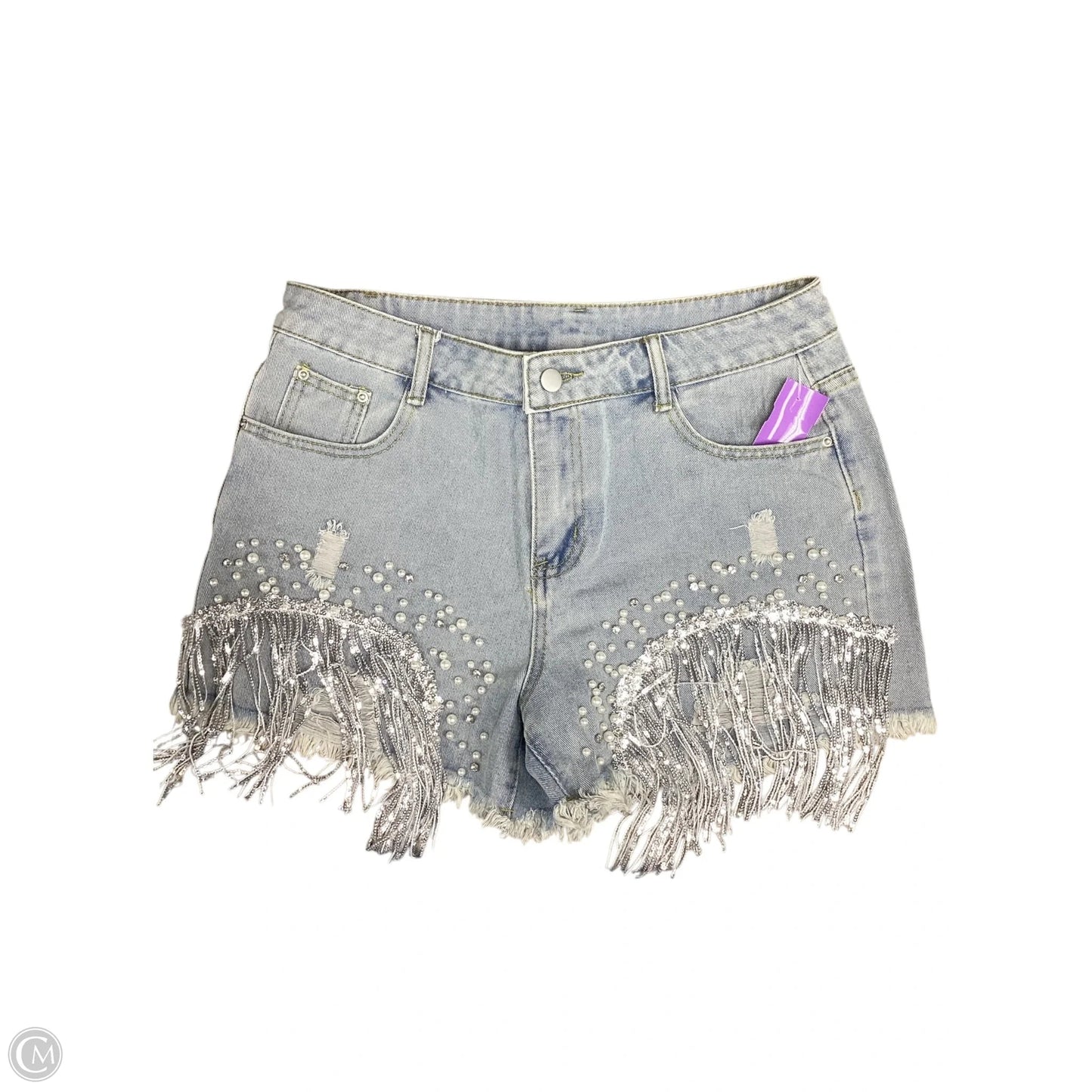 Shorts By Clothes Mentor In Blue Denim, Size: Xl