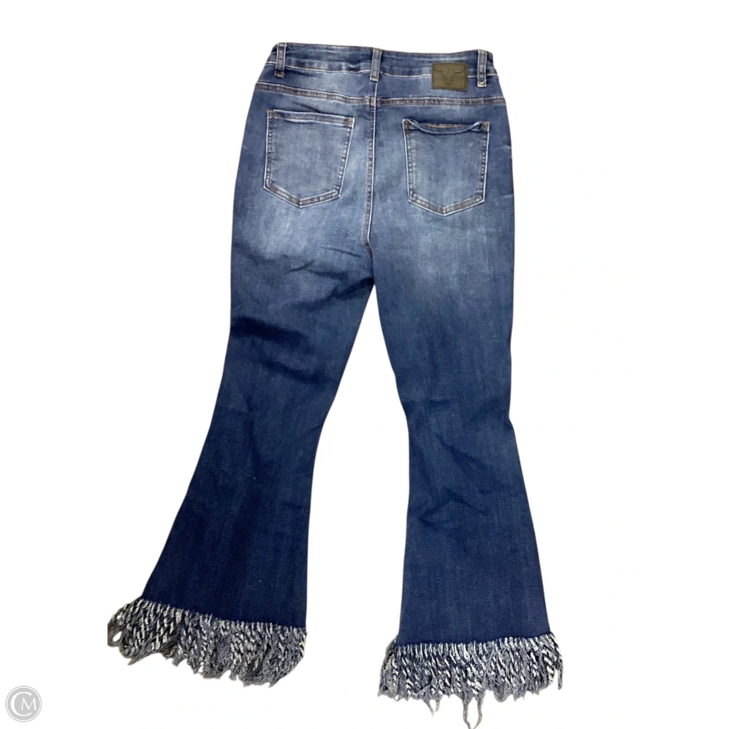 Jeans Flared By Lucky & Blessed In Blue Denim, Size: 12