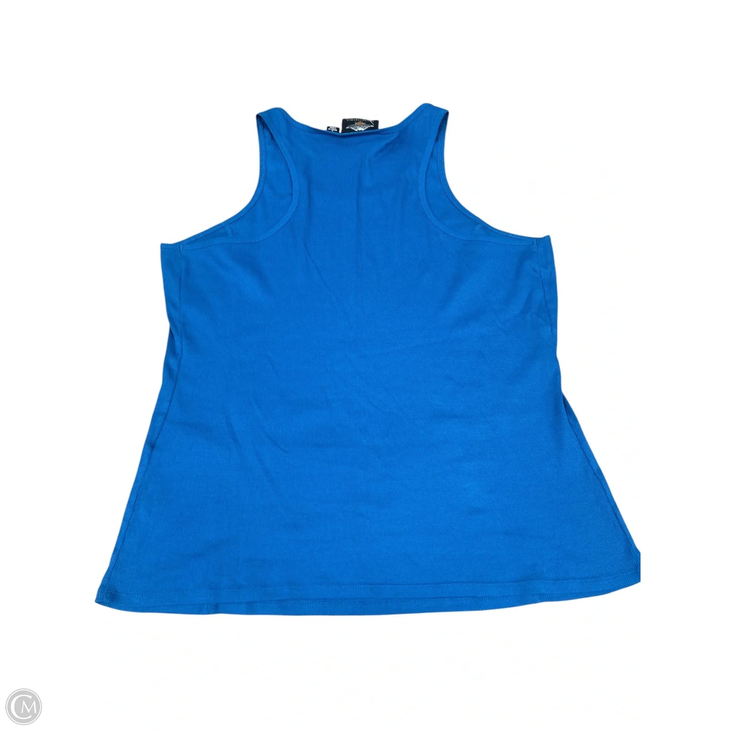 Top Sleeveless By Harley Davidson In Blue, Size: L