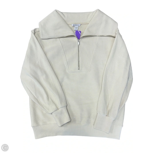 Athletic Sweatshirt Collar By Athleta In Ivory, Size: M