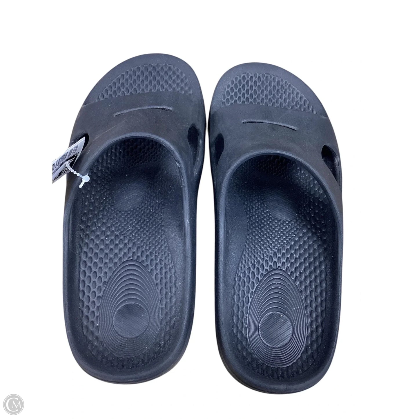 Sandals Flats By Clothes Mentor In Black, Size: 8