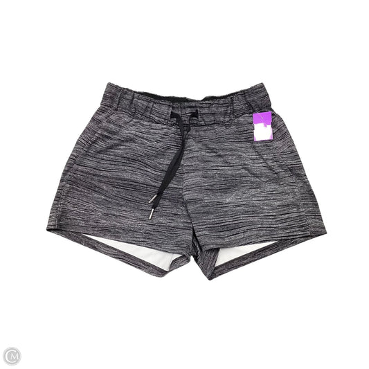Athletic Shorts By Lululemon In Black & Grey, Size: 6