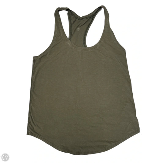 Athletic Tank Top By Lululemon In Green, Size: 8