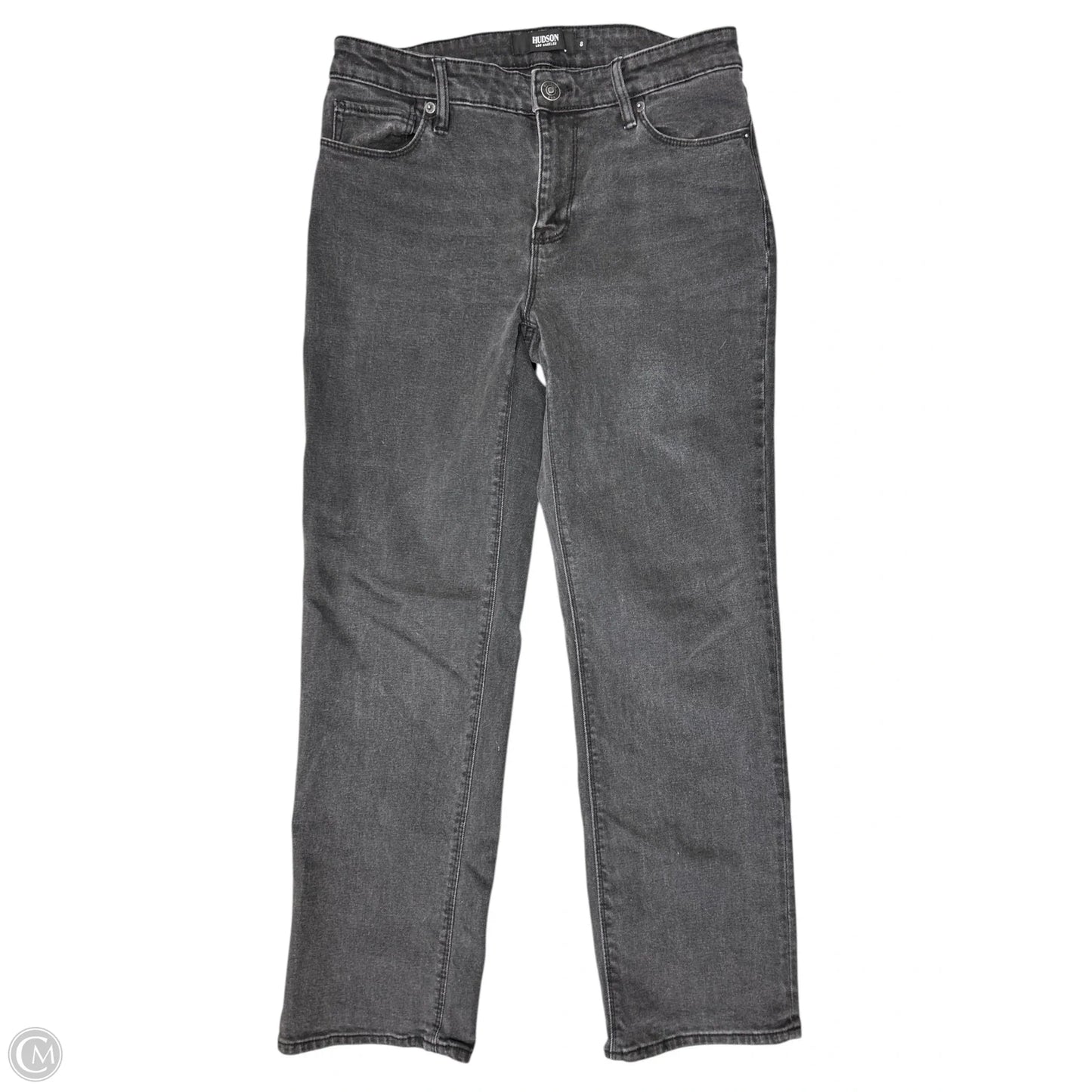 Jeans Straight By Hudson In Black Denim, Size: 8