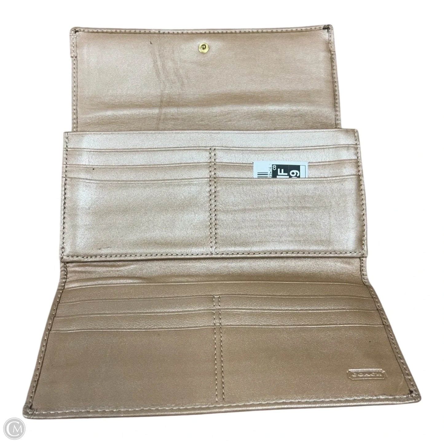Wallet Designer By Coach, Size: Large