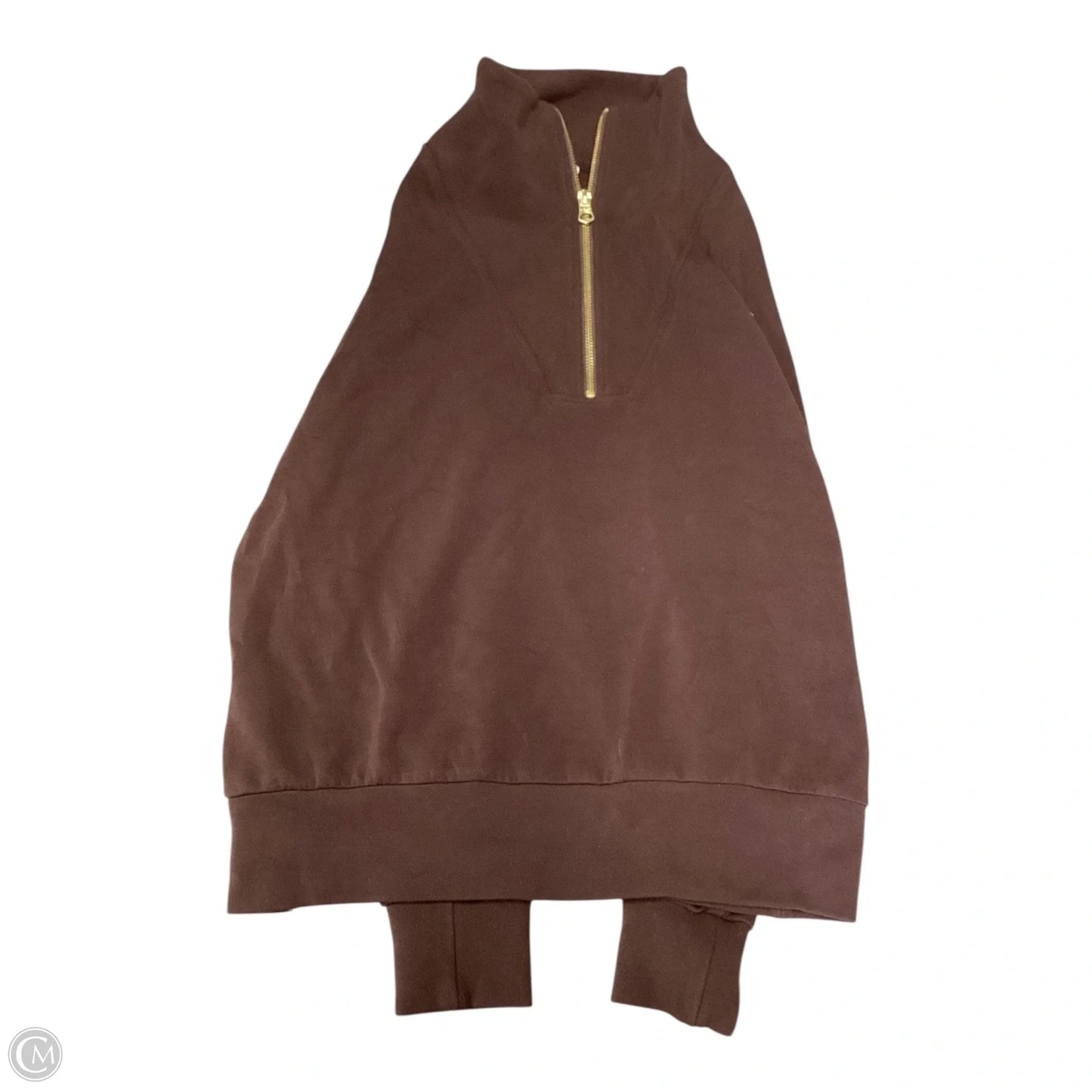 Sweatshirt Collar By Varley In Brown, Size: S