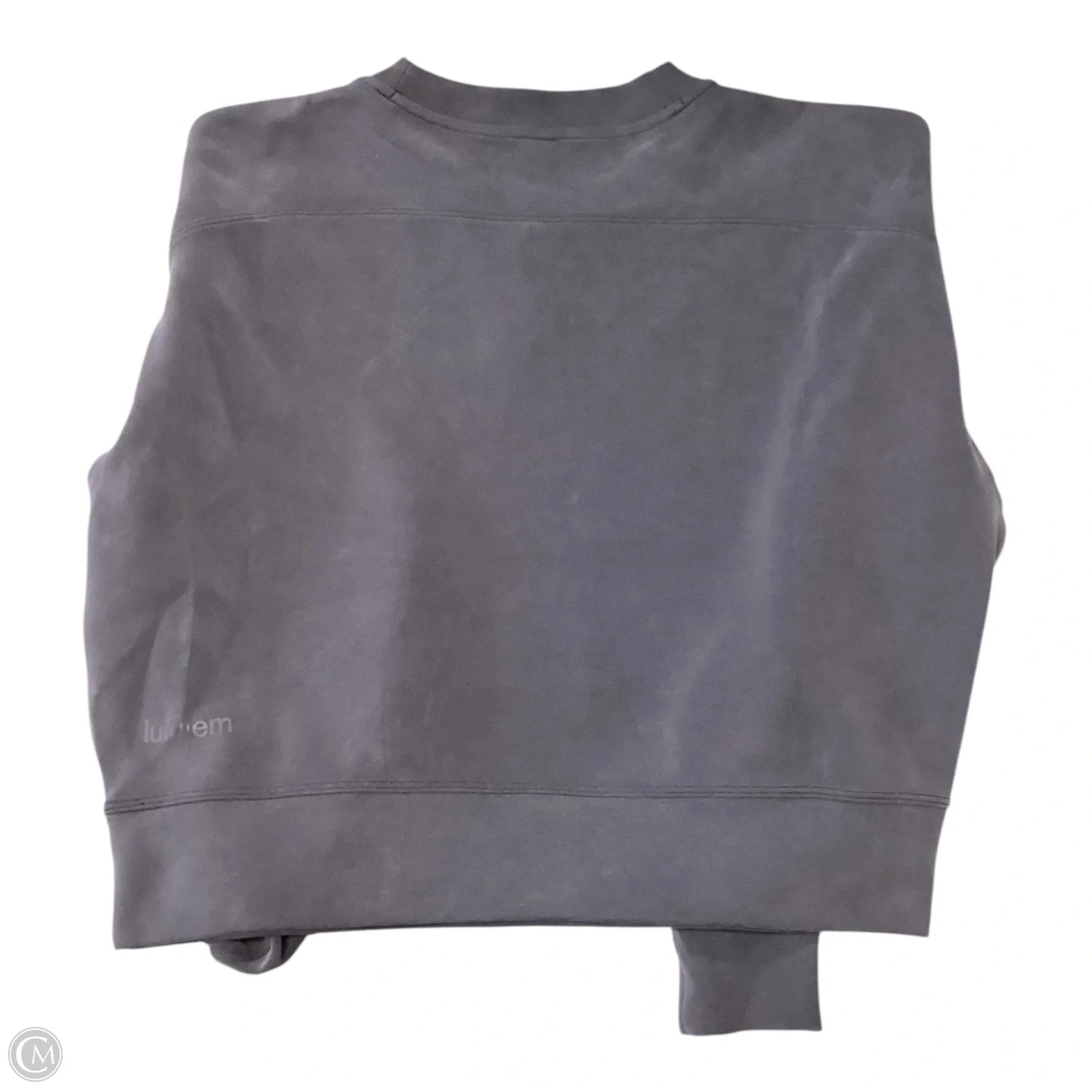 Athletic Sweatshirt Crewneck By Lululemon In Grey, Size: 2