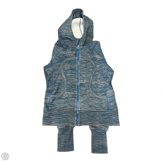 Athletic Sweatshirt Hoodie By Lululemon In Blue, Size: 8