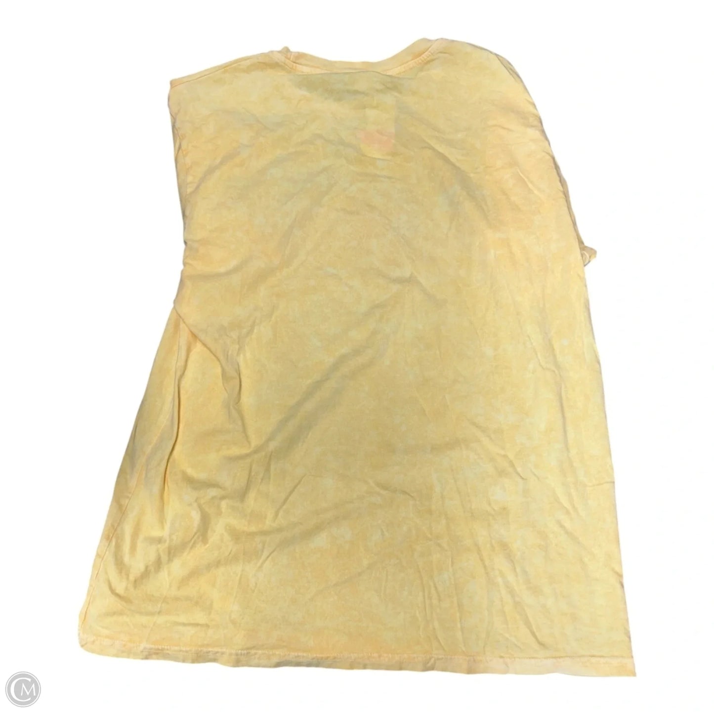 Top Short Sleeve By Cmc In Yellow, Size: M